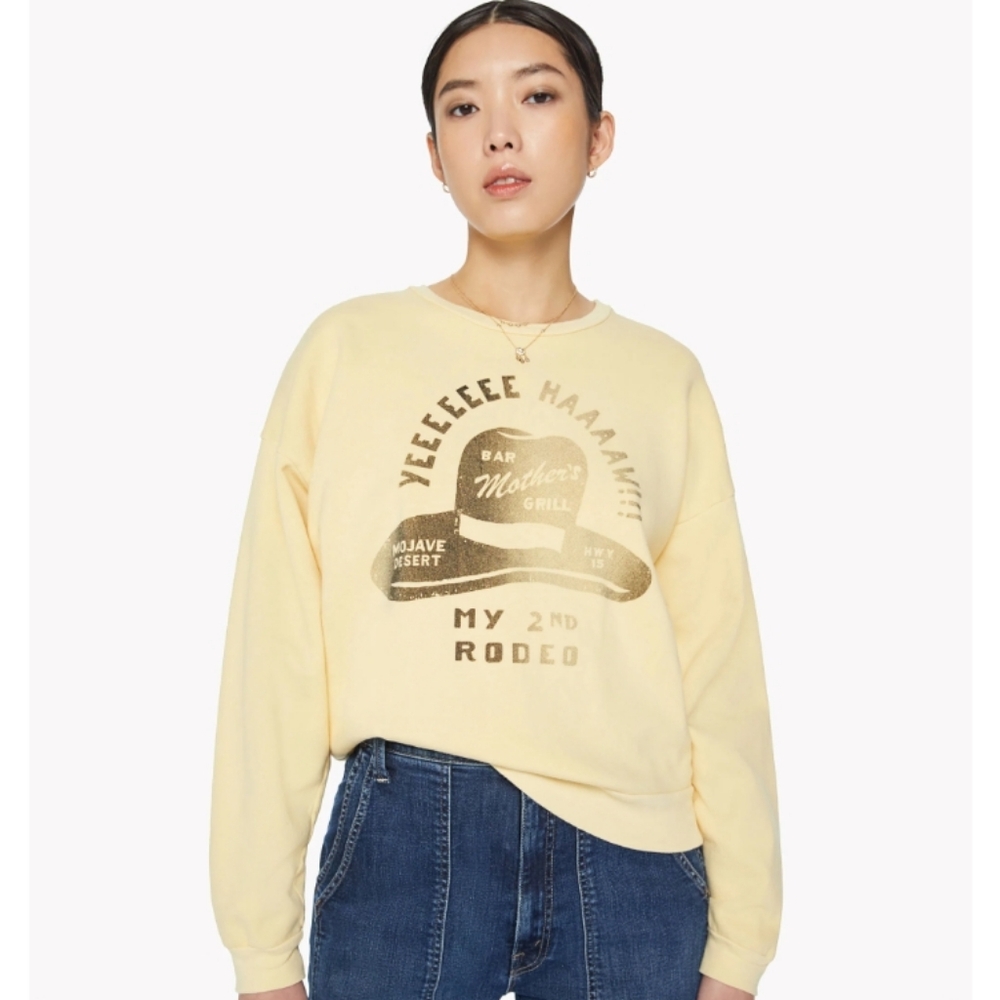 Mother My 2nd Rodeo sweat shirt NWT SZ M - Picture 4 of 13